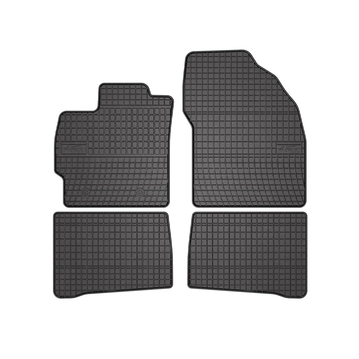 Toyota Prius Floor Mats - Omac - El Toro Rubber - Black - '10-'15